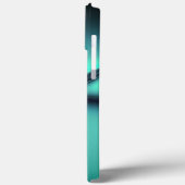 明るいラインの下の燃えたミントシアンはコードのように見える Case-Mate iPhoneケース (裏面 / 左)