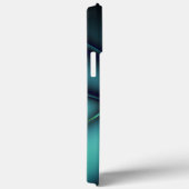 明るいラインの下の燃えたミントシアンはコードのように見える Case-Mate iPhoneケース (裏面 / 右)