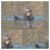 明るいラッコ ファブリック (クローズアップ)