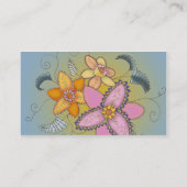 明るいラッパスイセンの名刺 名刺 (裏面)