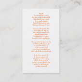 明るいラッパスイセンシリーズ#2 名刺 (裏面)