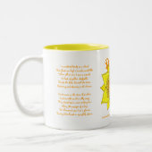 明るいラッパスイセン- 2つの調子のマグ(黄色い) #4 ツートーンマグカップ (左)