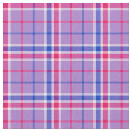 明るいラベンダー、マゼンタおよび青い格子縞 ファブリック