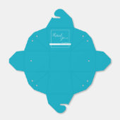 明るいリッチスカイブルーサンキューオファーボックスを取り出す フェイバーボックス (折り畳みなし)