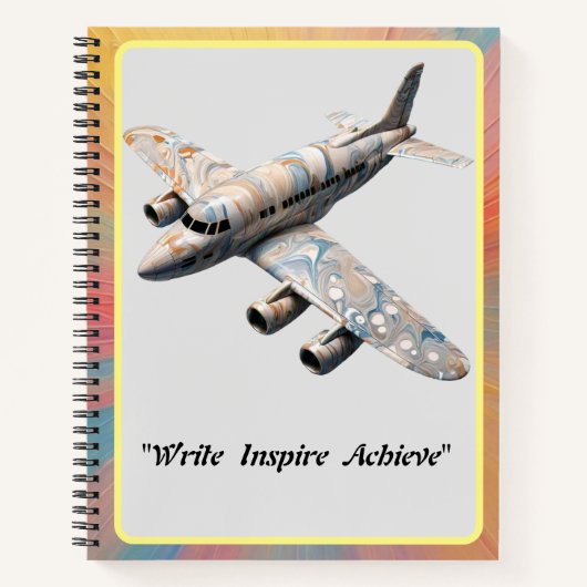「明るいリフト・オフ：沈没した航空機」 ノートブック (正面)