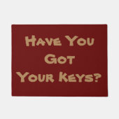 明るいリマインダーフレーズのオリジナルおもしろい ドアマット (正面)