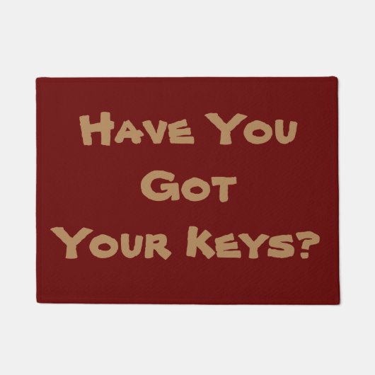 明るいリマインダーフレーズのオリジナルおもしろい ドアマット (正面)