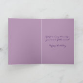 明るいリンゴの花アクリル絵画の カード (内部)