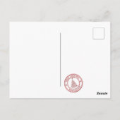 明るいルドルフ鹿メリークリスマスかわいい ポストカード (裏面)