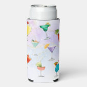 明るいレインボーのカクテルパーティーおもしろいドリンク祝 スリム缶クーラー (Seltzer裏面)