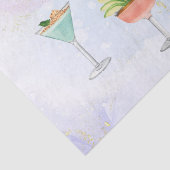 明るいレインボーのカクテルパーティーおもしろいドリンク祝 薄葉紙 (詳細)