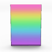 明るいレインボーアクリルブロック フォトブロック (正面)