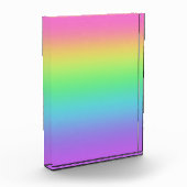 明るいレインボーアクリルブロック フォトブロック (左)