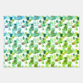 明るいレインボーカラーヴィンテージ岩 ラッピングペーパーシート (正面2)