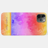 明るいレインボーカラー抽象芸術パターンモノグラム Case-Mate iPhoneケース (裏面(横))