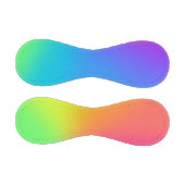 明るいレインボーグラディエント野球 野球ボール (パネル)