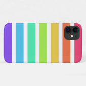 明るいレインボーストライプズ Case-Mate iPhoneケース (裏面(横))