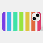 明るいレインボーストライプズCase-Mate iPhoneケース Case-Mate iPhoneケース (裏面 (横))