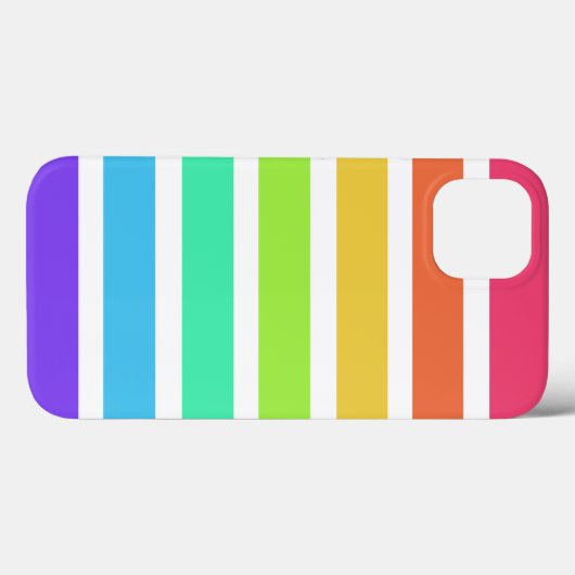 明るいレインボーストライプズCase-Mate iPhoneケース Case-Mate iPhoneケース (裏面 (横))