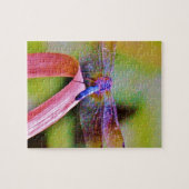 明るいレインボーピンクトンボ ジグソーパズル (横)