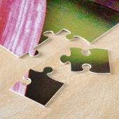 明るいレインボーピンクトンボ ジグソーパズル (側面)