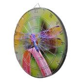 明るいレインボーピンクトンボ ダーツボード (正面右)