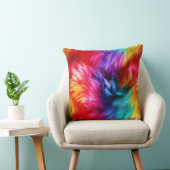 明るいレインボーフェイクモンファーテクスチャ クッション (椅子)