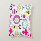 明るいレトロのクリスマスオーナメント アクセントクッション (裏面(縦))