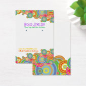 明るいレトロ円のイヤリングの背景 (デスク)