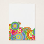 明るいレトロ円のイヤリングの背景 (裏面)