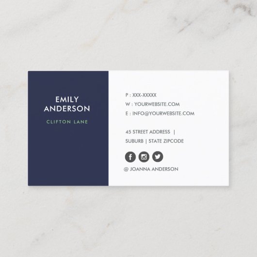 明るいレトロ大きな手の描画された黄色の水玉模様 名刺 (裏面)