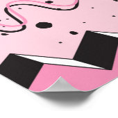 明るいレトロ抽象芸術のシームレスなスタイル ポスター (角)