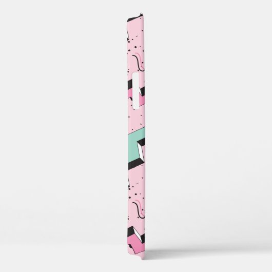明るいレトロ抽象芸術のシームレスなスタイル Case-Mate iPhoneケース (裏面 / 右)