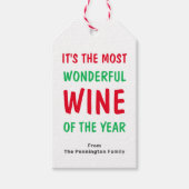 明るいワおもしろいインクリスマス ギフトタグ (正面)