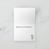 明るいワイルドフラワーハッピーバースデーグリーティング カード (内部)