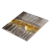 明るいワインテイスティンググラスの2列 タイル (側面)