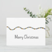 明るいヴィンテージのクリスマスライト シーズンカード (スタンド正面)