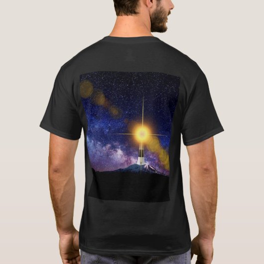 明るい万能灯台である Tシャツ (裏面)