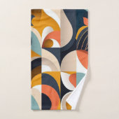 明るい中世紀型モダン バスタオルセット (ハンドタオル)