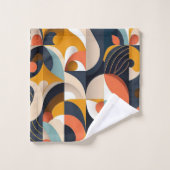 明るい中世紀型モダン バスタオルセット (ウォッシュタオル)