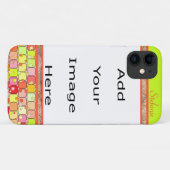 明るい丸いカラフル正方形 Case-Mate iPhoneケース (裏面(横))
