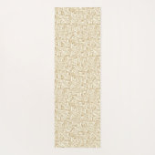 明るい丸または木製のダッシュ、茶色と白。 ヨガマット (裏面)