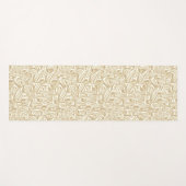 明るい丸または木製のダッシュ、茶色と白。 ヨガマット (正面(横))