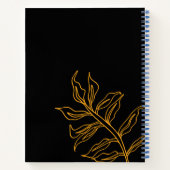 明るい予測できなピンクのタイガーパターン ノートブック (裏面)