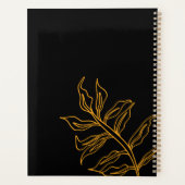 明るい予測できなピンクのタイガーパターン プランナー手帳 (裏面)