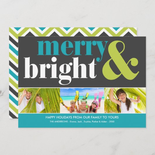 明るい休日%PIPE%の休日の写真カード シーズンカード (正面/裏面)