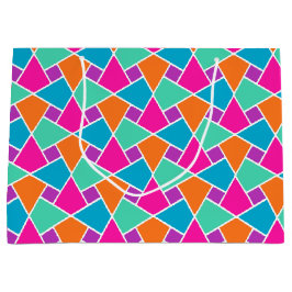 明るい伝統的イスラム様式の大抱き枕 ラージペーパーバッグ