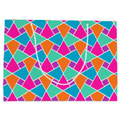 明るい伝統的イスラム様式の大抱き枕 ラージペーパーバッグ (裏面)