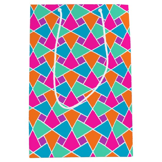 明るい伝統的イスラム様式メディア抱き枕 ミディアムペーパーバッグ (正面)