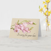 明るい側を見て… カード (黄色い花)